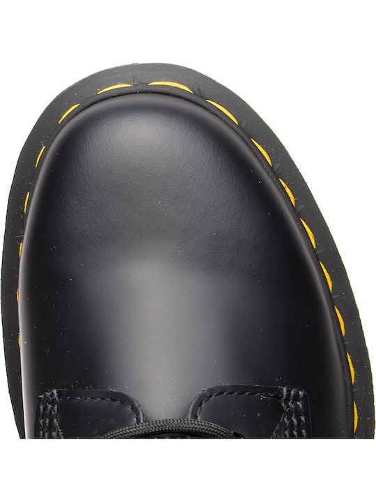 1914 Smooth Leder Damenstiefel Schwarz