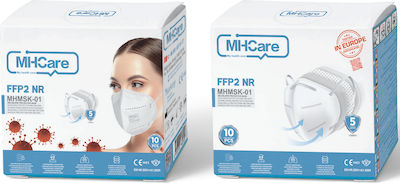 MHCare MHMSK-01 Disposable Protective Mask FFP2 Burgundy 10pcs