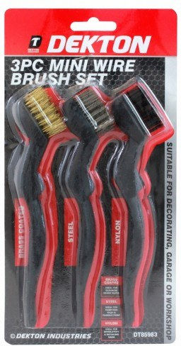 Dekton Set Wire Brushes Mini 3pcs DT85983 Hand Tool Set 3pcs