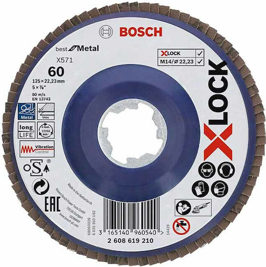 Bosch X-LOCK X571 Grinding Disc Metal 125mm G60