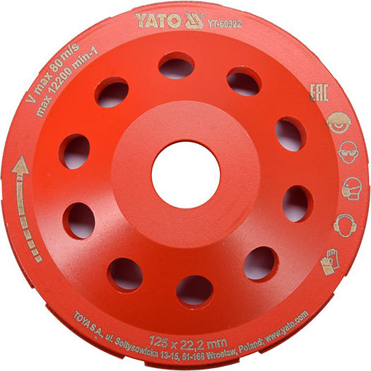Yato Schleifscheibe Baumaterialien 125mm