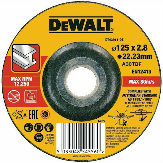 Dewalt Диск за шлифоване Метал 230мм Комплект 1бр