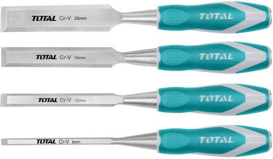 Total Skewed Chisel with Plastic Handle 4pcs