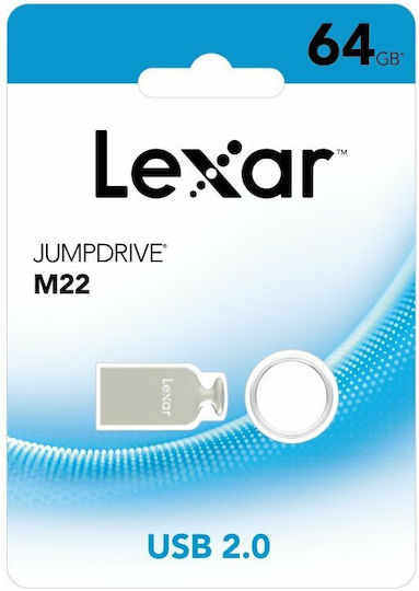 Lexar JumpDrive M22 64GB USB 2.0 Stick Ασημί