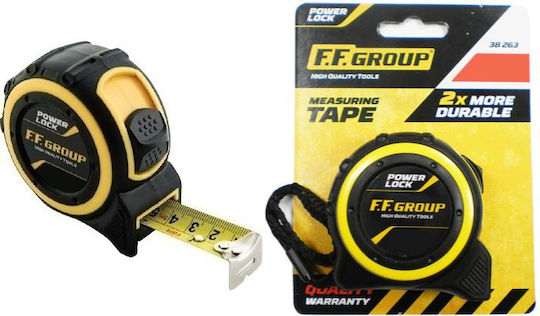 FFG Power Lock Banda de măsurat cu resetare automată și magnet 19mm x 5m