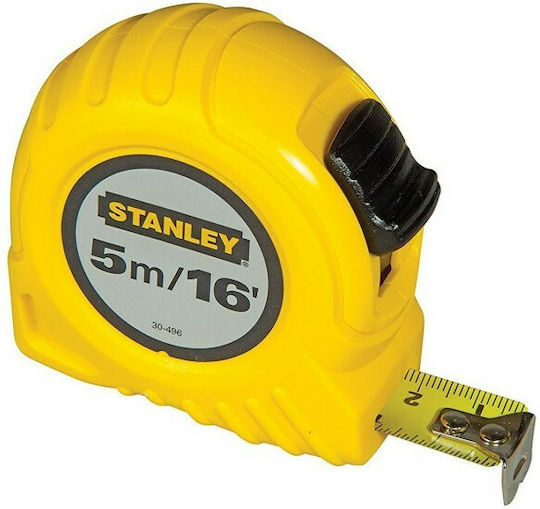 Stanley Μετροταινία με Αυτόματη Επαναφορά 16mm x 5m