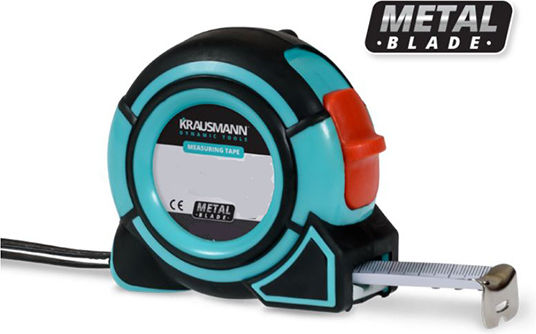 Krausmann H03016 Μετροταινία με Αυτόματη Επαναφορά 25mm x 7.5m
