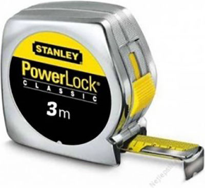 Stanley Tape Measure with Auto-Rewind 19mm x 3m