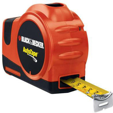 Black & Decker Maßband mit automatischem Rücklauf 25mm x 7m