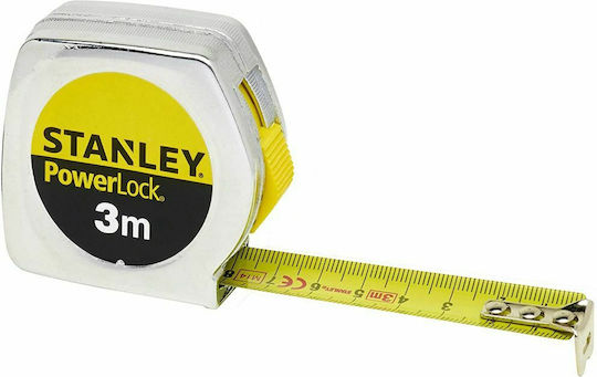 Stanley Powerlock Maßband mit automatischem Rücklauf 13mm x 3m