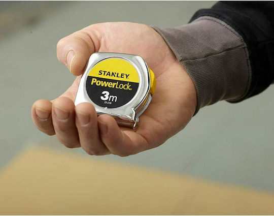 Stanley Powerlock Maßband mit automatischem Rücklauf 13mm x 3m