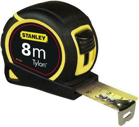 Stanley Tylon Maßband mit automatischem Rücklauf 25mm x 8m