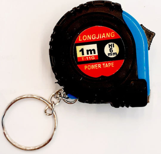 Tape Measure with Auto-Rewind 6mm x 1m