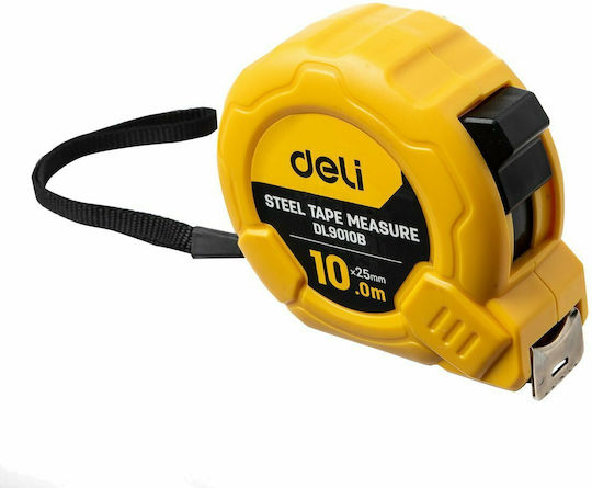 Deli Μετροταινία με Αυτόματη Επαναφορά 25mm x 10m