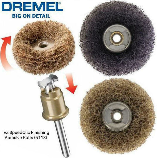 Dremel Speedclic 511S Wire Brush for Drill Set of 2pcs