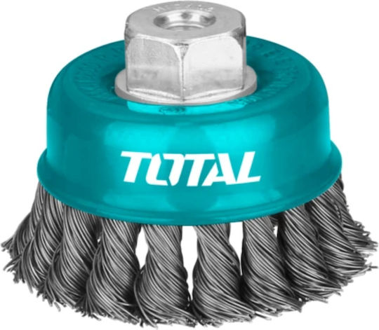 Total TAC32041 Wire Brush Bell with Bristles 100mm Set of 10pcs