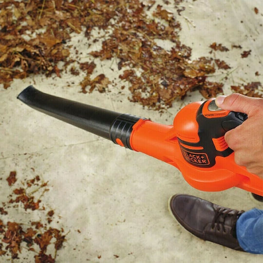 Black & Decker Blower Handheld 18V with 1 Battery 2Ah & Maximum Air Speed 209km/h