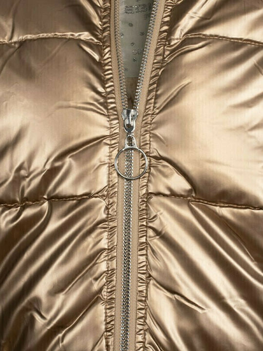 Kids' Casual Jacket Short with Hood Gold