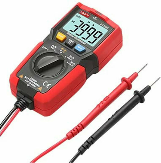 Uni-T Digital Multimeter Pocket True RMS with Buzzer with AC / DC / Resistance / Capacitance / Temperature Measurement UT125C