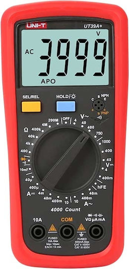 Uni-T Multimetru digital cu Buzzer cu Măsurare AC / DC / Rezistență / Capacitate / Temperatură UT39C+