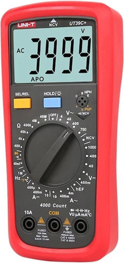 Uni-T Multimetru digital cu Buzzer cu Măsurare AC / DC / Rezistență / Capacitate / Temperatură UT39C+