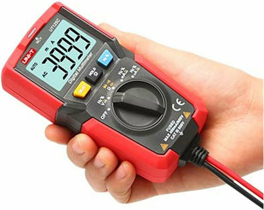 Uni-T Digital Multimeter Pocket True RMS with Buzzer with AC / DC / Resistance / Capacitance / Temperature Measurement UT125C