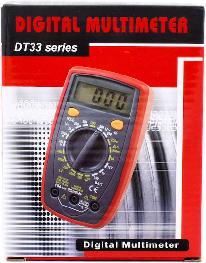 DPM DPM DT33D Digital Multimeter with Buzzer with AC / DC / Resistance / Capacitance / Temperature Measurement