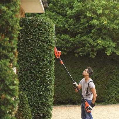 Black & Decker PH5551-QS Ηλεκτρικό Μπορντουροψάλιδο 550W Τηλεσκοπικό με Μήκος Λάμας 51cm