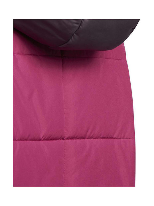 Kids Sports Jacket short Hooded Burgundy
