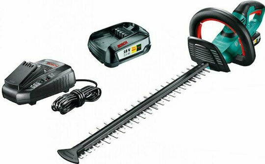 Bosch AHS 50-20 Li Cordless Hedge Trimmer 18V with 2 Batteries with 50cm Blade Length