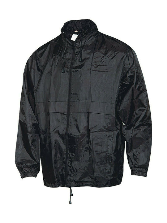 Fageo Work Jacket with Hood Black