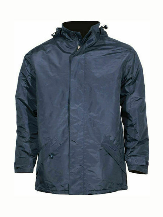 Fageo Men's Waterproof Work Jacket Blue