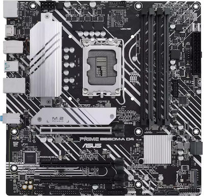 Asus Prime B660M-A D4 Motherboard Micro ATX με Intel 1700 Socket