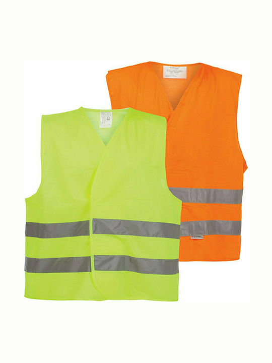 CE Safety Vest with Reflective Film Yellow