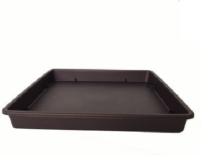 Viomes Linea 594 Plate Pot Plastic Anthracite-Colour of Molybdenum 29x29cm