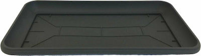 Plastona Athina 262P Rectangular Plate Planter Black 80x38cm