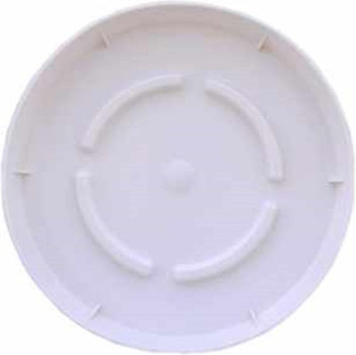 Plastona City 20 Round Plate Pot Light Grey 14.7x14.7cm