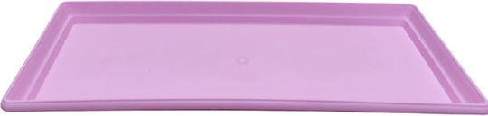 Atmosphera 340P Rectangular Plate Planter Pink 35x15cm