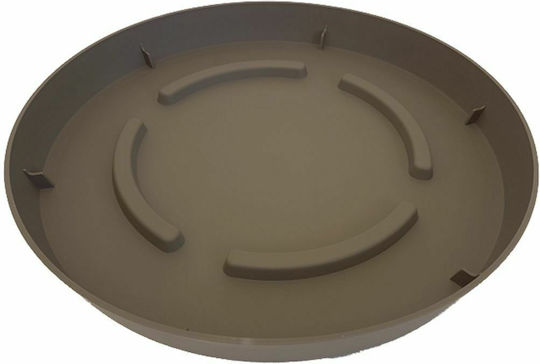 Atmosphera Roto Πιάτο Γλάστρας Πλαστικό Spicy Brown 23x23εκ. 10.01.00D23SB
