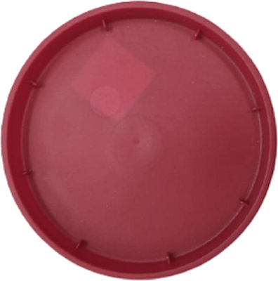 Viomes Linea 890 Στρογγυλό Πιάτο Γλάστρας σε Κόκκινο Χρώμα 16x16cm