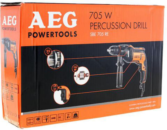 AEG Tools SBE 705 RE Κρουστικό Δράπανο 705W