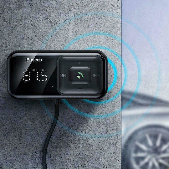 Baseus FM Transmitter Αυτοκινήτου S-16 με Bluetooth / USB / MicroSD / AUX