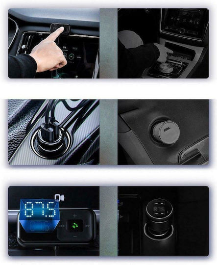 Baseus FM Transmitter Αυτοκινήτου S-16 με Bluetooth / USB / MicroSD / AUX