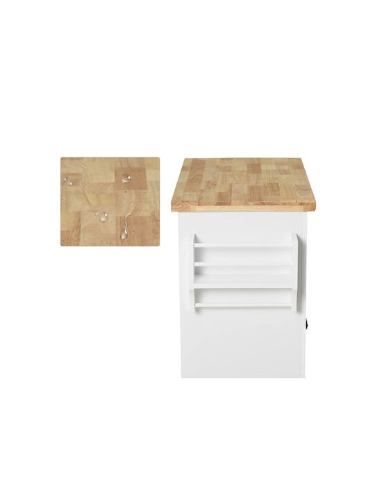Dulap De Bucătărie De Pardoseală Alb 111x44.5x82.5cm