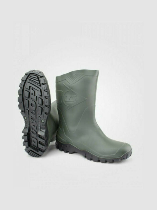 Dunlop Dee Αντιολισθητικές Unisex Γαλότσες Εργασίας Κνήμης Πράσινες