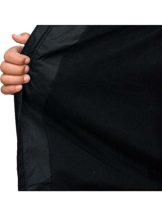 Детско Спортно Якето Dri-Fit Късо Ветроустойчиво Черно