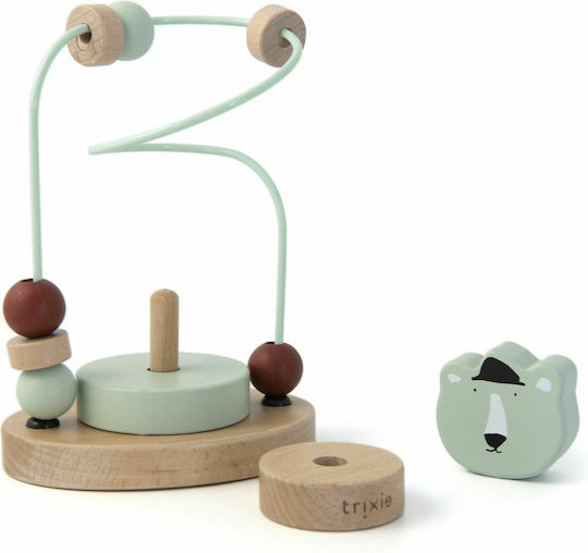 Trixie Labirint Labirint cu Mărgele Mr. Polar Bear din Lemn pentru 12++ Luni