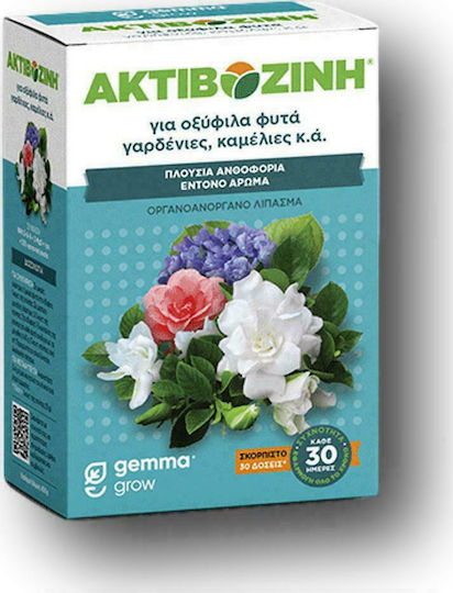 Gemma Βιολογικό Κοκκώδες Λίπασμα Ακτιβοζίνη Αζώτου, Φωσφόρου, Καλίου (5-6-8) για Οξύφιλα, Ανθοφόρα Φυτά 400gr 1lt
