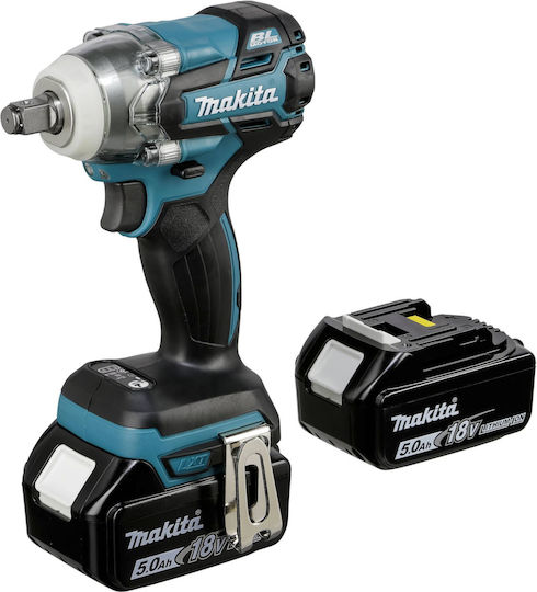 Makita Brushless Schlagschrauber Akku 18V 2x5Ah mit Aufnahme 1/2"