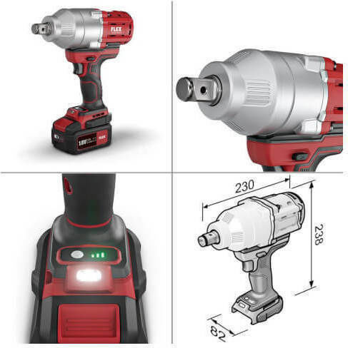 Flex IW 3/4'' 18.0-EC C Impact Wrench Battery 18V Solo with Socket 3/4"